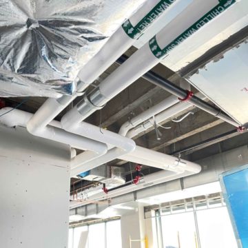 Kind Sir commercial insulation work in a building interior